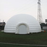 Tente de fête gonflable géante Aero Stock Tente de maison gonflable pour événements Tente igloo gonflable interactive avec LED