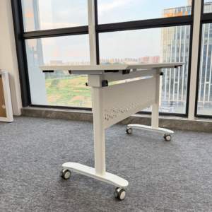 Простая установка белая ножка стола офисная мебель промышленные складные ножки стола металлические рамки стола - Product Image 6