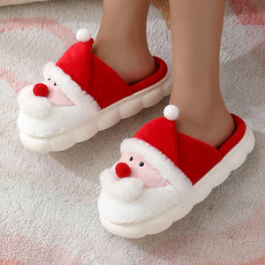 Pantuflas de Navidad para Mujer, Lindas y Peludas con Diseño de Reno, Cómodas para Interiores, con Amortiguación, Envío Rápido, para el Hogar y el Dormitorio - Product Image 3
