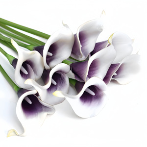 Lirios de Cala Blancos de PU de Primera Calidad, 34 cm, Tallo Único, Flores Artificiales para Decoración de Centros de Mesa en Fiestas y Ceremonias, Lirio de Cala con Tacto <span class=keywords><strong>Real</strong></span> - Product Image 6