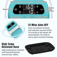 Máquina de Prensa de Calor Portátil Comercial Manual de 12x18cm con Pantalla LCD Digital para Sublimación y Transferencia para Camisetas DIY al por Mayor