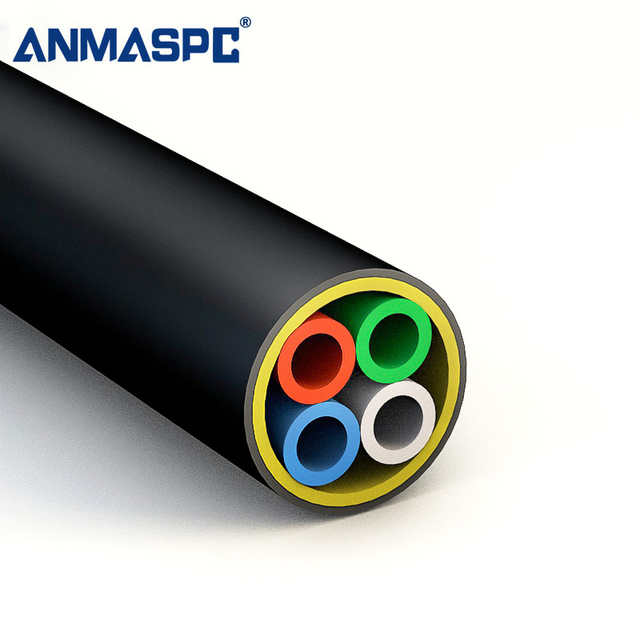 Factory Price  4ways 16/12mm With PE Sheath Hdpe Fiber Optic Micro Cables Duct Ventilation Duct Micro Forated Microduct Tube
