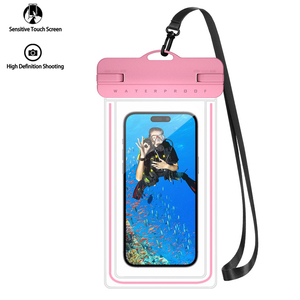 Étui de téléphone et pochette étanches IPX8 en PVC+ABS grande taille, sac étanche jusqu'à 7,2 pouces pour le camping et la natation - Product Image 2