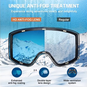 Gafas de Esquí de Diseño OEM, Antivaho, para Snowboard, con Marco Flexible de TPU, Lentes Polarizadas de Espejo, Gafas Deportivas para Nieve, Logotipo Personalizado - Product Image 3