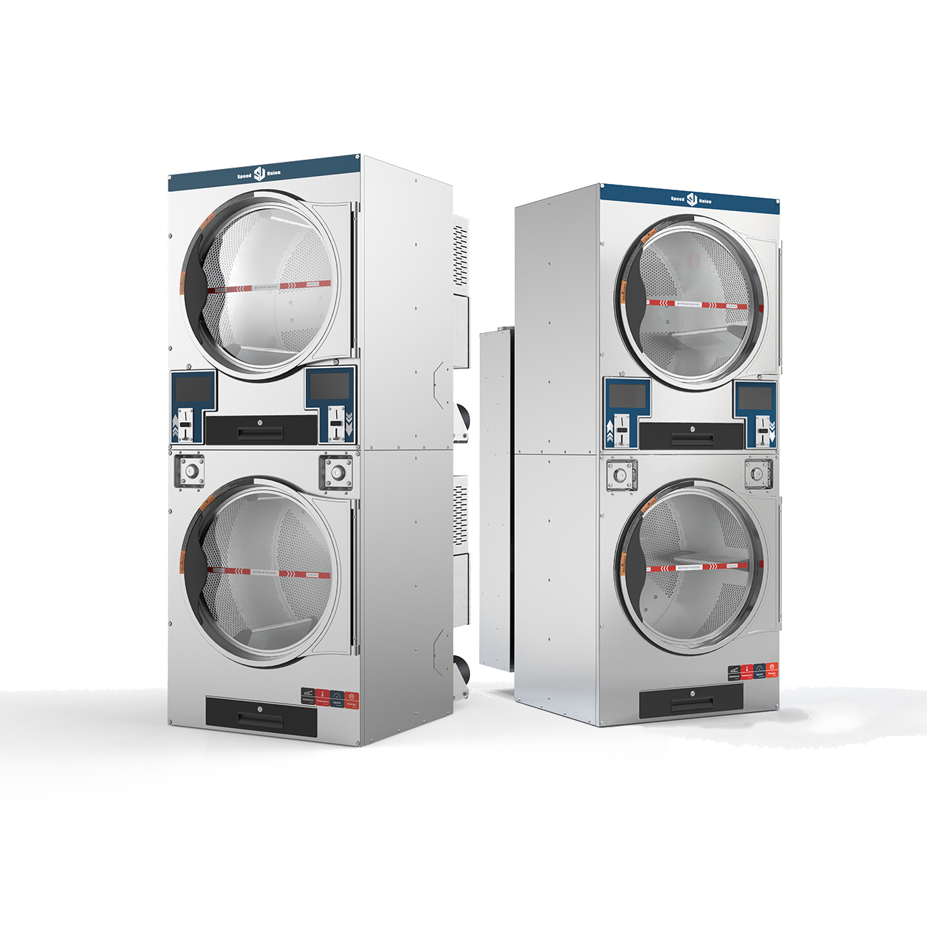 Cрабатывающий при опускании монет швейной прессования коммерческие стиральные машины стека сушилка