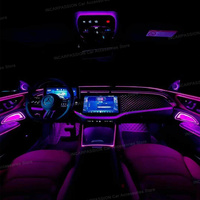 Lampu Ambient Panel Bercahaya Mercedes E-Class W214, Speaker Tweeter 4D Berputar, Lampu LED Coverackrest