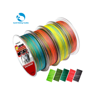 Super Strong <span class=keywords><strong>330</strong></span> Yards Ashconfish 8 Brins PE Tressé Résistant à l'Abrasion en Eau Salée Jaune Vert Haute Visibilité <span class=keywords><strong>Ligne</strong></span> de Pêche Tressée - Product Image 4