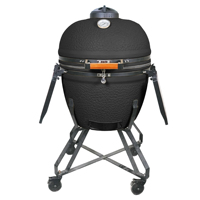 AUPLEX 3XL Luxuriöser Premium Kamado Outdoor-Grill mit Fernbedienung und Trolley, 13"-29" Keramik-Edelstahl-Konstruktion