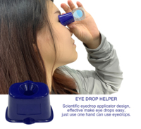 Applicateur de Gouttes Oculaires Portable Healthmenex Blue PE Classe I Facile à Utiliser pour les Enfants Plus Âgés
