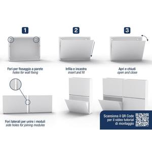 Caja para Zapatos Intreccio Blanca 515x160x390mm, Organizador de Almacenamiento de Material PP - Product Image 4
