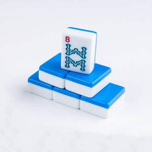 Traditional American Melamine Mahjong Set Complete Tiles Portable Game Kit for Family Party Indoor <b>Entertainment</b> - Product Image 3