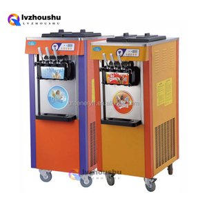 Bán Hot Ice Cream máy pha trộn mềm phục vụ máy làm kem ba hương vị thanh làm 2 + 1 hương vị dọc nhỏ LCD hiển thị - Product Image 1