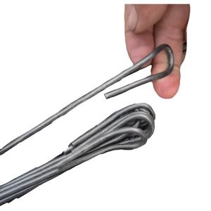 Fils d'acier galvanisés pour liens <span class=keywords><strong>de</strong></span> balles avec services <span class=keywords><strong>de</strong></span> pliage et <span class=keywords><strong>de</strong></span> soudage, options boucle simple/double - Product Image 4