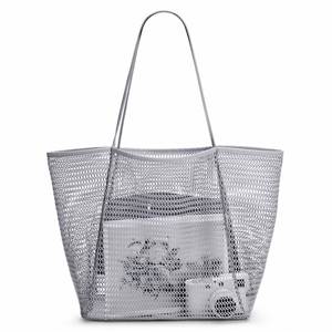 Bolso de Hombro de Malla de Moda, Bolso de Almacenamiento para Ropa de Natación para Mujer, Bolso de Playa de Malla Plegable de Verano - Product Image 6