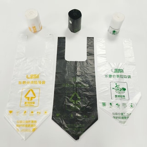 Bolsas de Basura con Asas de Chaleco Ecológicas Personalizadas al por Mayor, Rollo de Bolsas de Plástico PE de 80x110, Logotipo Personalizado, Reutilizables, Biodegradables, para Cocina - Product Image 2