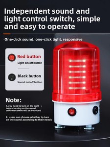 Jiuzheng QY-01 – Gyrophare magnétique rechargeable avec alarme sonore et lumineuse, non-réfléchissant, portable - Product Image 4