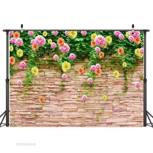 De Nieuwe Lijst 2.1M X 1.5M Bloemenmuurfotografie Achtergronddoek Digitale Gedrukte Achtergrond