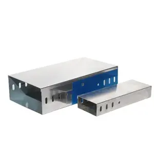 Goulotte de câblage électrique robuste en acier pré-galvanisé étanche pour la pose de câbles en atelier - Product Image 1