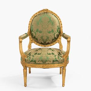 Baroque français Fauteuils design de luxe Chaises style italien sculptées à la main Chaises d'appoint de haute qualité fabriquées à la main - Product Image 1