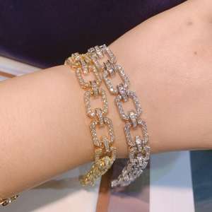 Женский винтажный браслет с фианитами, B-155 - Product Image 5