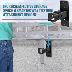 Porte-vélos et porte-bagages à <span class=keywords><strong>montage</strong></span> mural de 2 "Organisateur mural de <span class=keywords><strong>garage</strong></span> pour <span class=keywords><strong>attelage</strong></span> de remorque Rangement récepteur d'<span class=keywords><strong>attelage</strong></span> - Product Image 6