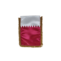 Drapeaux décoratifs muraux personnalisés en satin imperméable et écologique avec pompons, vente en gros pour événements sportifs/cadeaux/écoles - Direct Usine