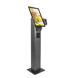 Diseño de moda 21,5 pulgadas restaurante comida rápida pedido autoservicio quiosco de impresión POS pantalla táctil pago con escáner de impresora - Product Image 2