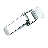 Loquet carré à pression avec trou pour clé, en acier inoxydable chromé, verrouillable, pour coffret cadeau, quincaillerie pour boîte en bois