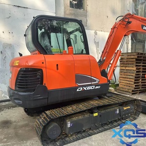 Mini-excavatrice Doosan DX60 d'occasion de haute qualité, 6 tonnes, modèle 2022, avec moteur, boîte de vitesses, pompe hydraulique et composants d'origine - Product Image 3