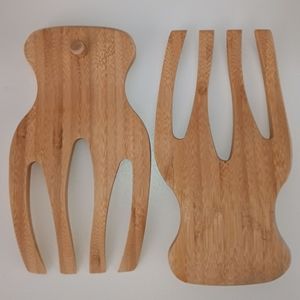 Bamboo <b>salad</b> claws, creative <b>salad</b> forks, <b>salad</b> mixers, bamboo and wood <b>salad</b> <b>tools</b> - factory direct sales. - Product Image 2