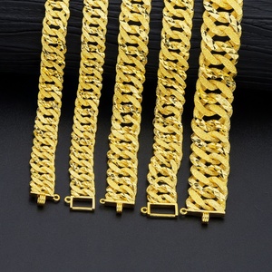 Jxx 2025 Pulseras de Alta Calidad para Mujer, Chapadas en Oro de 24K, Estilo Dubái, Nuevos Diseños, Brazalete de Latón - Product Image 1