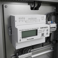 Medidor de Energía Multifunción Trifásico 7P MODBUS-RTU RS485/Wifi/Bluetooth/GPRS/3G/4G 3*5(100)A con Pantalla LCD Retroiluminada