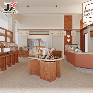 Vetrina Espositiva LED Personalizzata per Panetteria, Bancone Caffè, Espositore per Pane, Scaffale <span class=keywords><strong>Moderno</strong></span> in Legno per Torte e <span class=keywords><strong>Pasticceria</strong></span>, Arredamento per Negozi e Caffetterie - Product Image 5