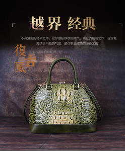 Sac à main Andong pour femmes et filles, en cuir de vache véritable, sac à bandoulière tendance, sac à main rétro - Product Image 3