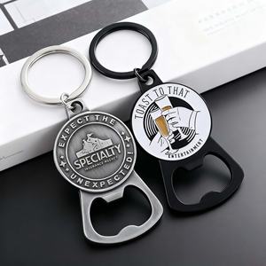 Porte-clés décapsuleur personnalisé sur mesure en alliage de zinc avec gravure laser, mousqueton métallique - Product Image 4