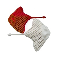 Animal aquatique imprimé en 3D - Jouet bionique raie manta, jouet de décoration de bureau en relief, créature marine flexible, cadeaux pour tous