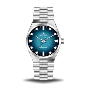 High Quality Polished 100 Meter Automatic Wristwatch Man Casual <b>Bracelet</b> Custom Gradient Dial Watch <b>Men</b> Mechanical Watches - Product Image 1