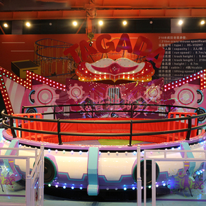 Mesin permainan lapangan atraksi Fairground kualitas tinggi portabel Disco Tagada taman bermain - Product Image 5
