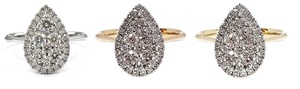 Magnifique Bague de Fiançailles et de Mariage pour Femme en Or Rose Massif 18 carats avec Diamant Véritable SI, Forme Poire Classique, Idéale comme Cadeau d'Anniversaire - Product Image 4