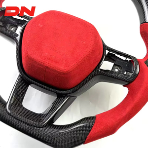 Volant en cuir carbone de style sport personnalisé pour Honda CRV HR-V <span class=keywords><strong>Civic</strong></span> 11ème Type R FL5 SI Acura Integra Fit - Product Image 3