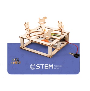 HOYE CRAFTS vendita calda in legno costruzione scienza kit fisico fai da te Carousel STEM Toy per i bambini - Product Image 2