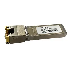 10GBase-T Módulo de cobre SFP+ transceptor 10G 30M RJ45 elétrico cobre-T SFP