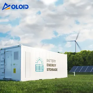 Oloid 100kWh 500kWh 1MWh 2MWh 태양 광 발전 시스템 리튬 배터리 에너지 저장 시스템 유틸리티 에너지 저장 컨테이너 ess