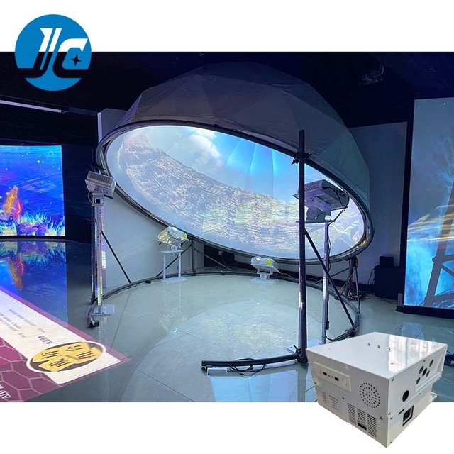 Custom Interactive Indoor 360 Degree Immersive Dome Projection Motion Tracking Experience for Theme Parks/Museums/Game Centers