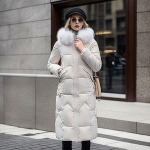 Vestes d'hiver pour filles à capuche et col en fourrure, taille moyenne-longue, saison hiver 2018 - Product Image 5