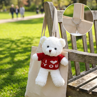 Usine Antusheng, vente en gros de peluches personnalisées avec logo, ours en peluche en polyester et rembourrage en coton PP, petits cadeaux d'ours (31-50 cm)