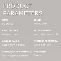 118 Brezilya Prizi + 2'li Anahtarlı Akıllı Wi-Fi Duvar Prizi ve Anahtarı Uzaktan Uygulama Kontrolü Tuya Smart Life Uyumlu Dokunmatik Panel