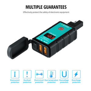 <span class=keywords><strong>Cargador</strong></span> USB Multifuncional a Prueba de Agua para Motocicleta, Adaptador de <span class=keywords><strong>Cargador</strong></span> de Teléfono Celular para Motocicleta, <span class=keywords><strong>Cargador</strong></span> USB Doble para Motocicleta - Product Image 3