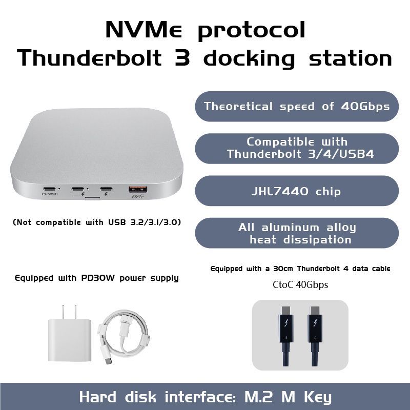 Station d'accueil Thunderbolt 3