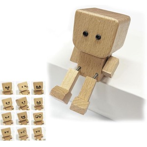 ตุ๊กตาไม้สำหรับเขย่าเท้าตุ๊กตาไม้ที่มีแม่เหล็ก12ชิ้น - Product Image 1